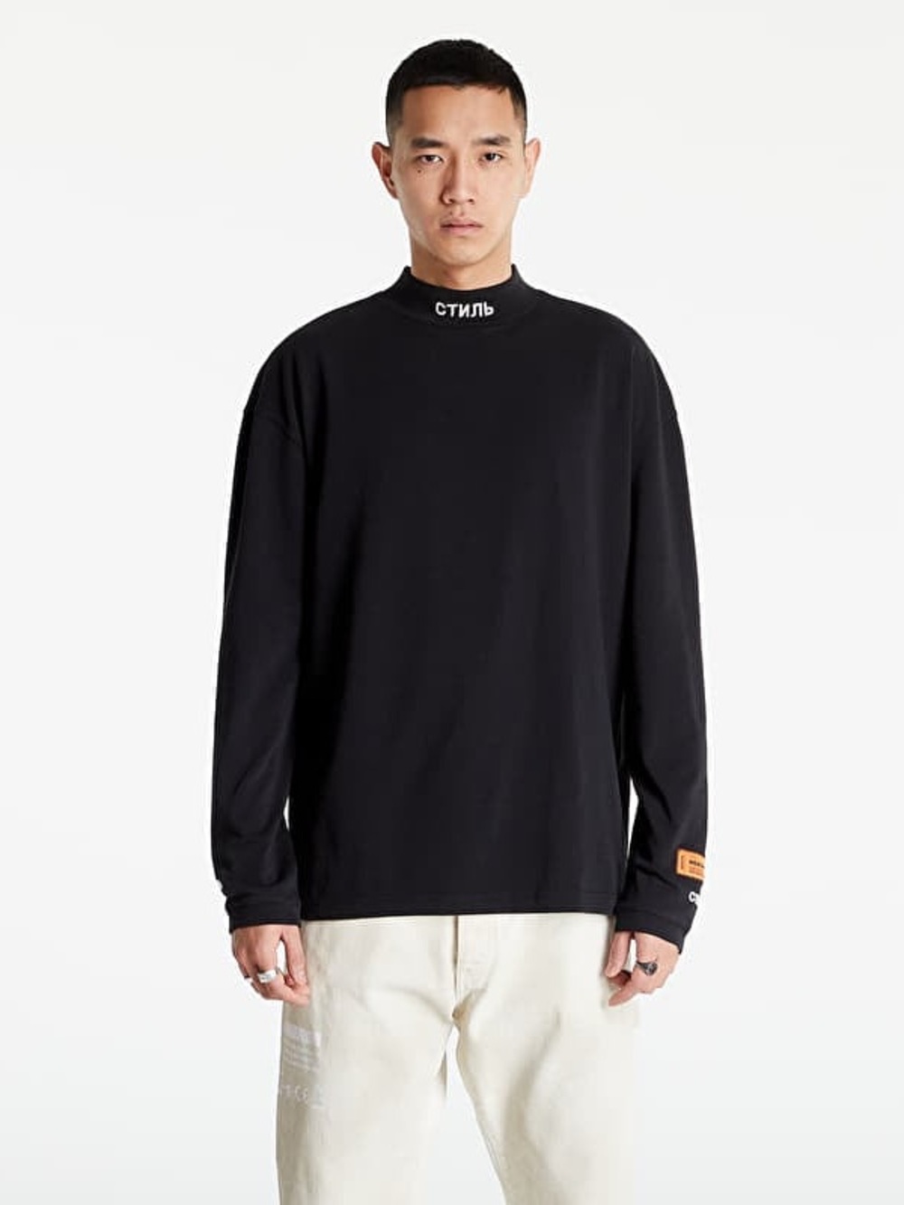 HERON PRESTON Men’s Black LONGSLEEVE TURTLENECK CTNMB Size S